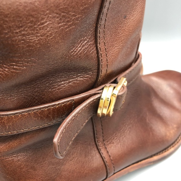 TORY BURCH Marlene Almond Leather Riding Boot - Picture 5 of 12